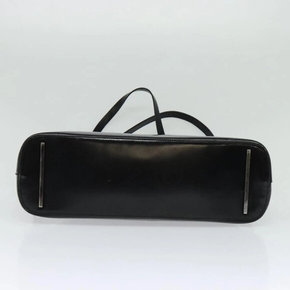 GUCCI Shoulder Bag Enamel Black Silver 002 1038 Auth ti3139 - Picture 7 of 16
